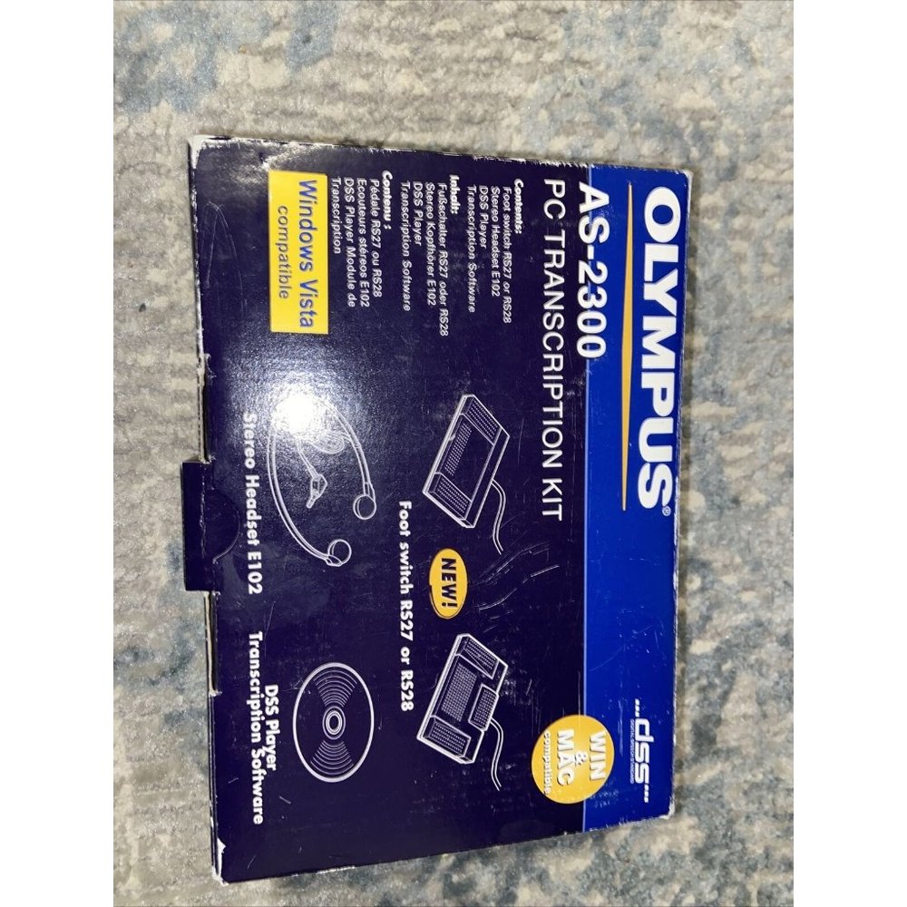 Olympus AS 2300 PC Transcription Kit Bundle Win and Mac Compatible as2300